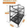 Garden Tool Organizer, Yard Tool Organizer, Metal Yard Tools Storage, Heavy Duty Garden Tool Organizer for Garage, Partitioned Tool Organizer Outdoor - 2 of 4