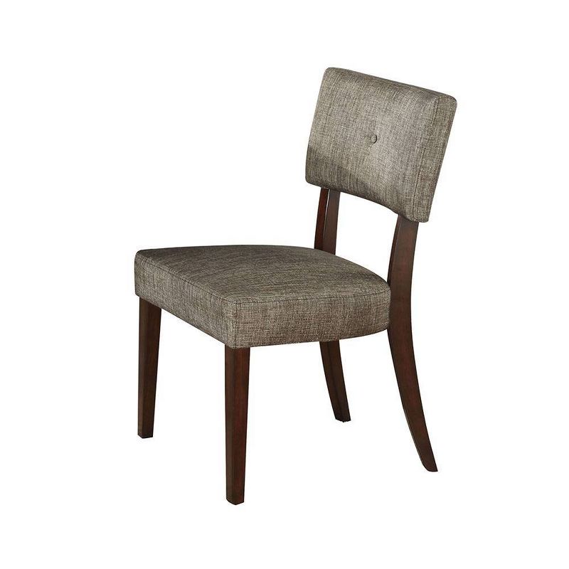 Se of 2 20&#34; Drake Dining Chairs Gray Fabric/Espresso - Acme Furniture, 5 of 7