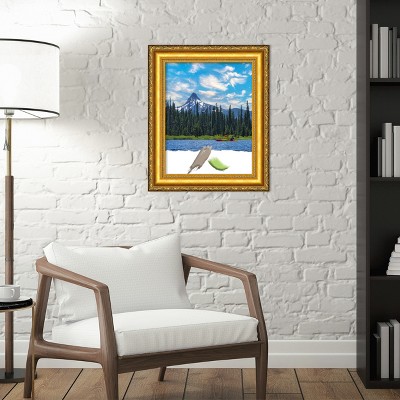 Colonial Embossed Gold 11x14 Pine Wood Wall Frame