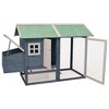 vidaXL Chicken Cage Gray 66.9 in.x31.9 in.x43.3 in. Solid Pine & Fir Wood - 2 of 4