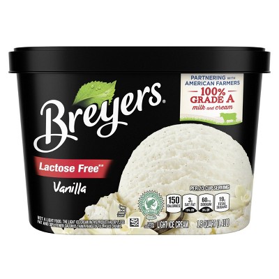 Breyers Lactose Free Vanilla Ice Cream - 48oz