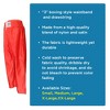 Amber Fight Gear Nylon/Satin Kickboxing Pants Featuring 3" Boxing Style Waistband and Drawstring, and Durability, Red, Medium - 2 of 2