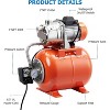 Automatic Shallow Well Pump with Pressure Tank,  Small Water Booster Jet Pump, 976GPH Stainless Steel Irrigation Pump - 4 of 4