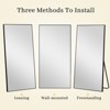 Dovelina Modern Metal Frame Rectangle Decorative Wall Mirror - 4 of 4