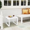 Tangkula Outdoor Side Table Set of 2 18" Weather Resistant Adirondack Table Patio - 3 of 4