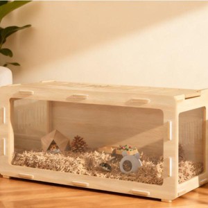 Aortzio 39"W Wooden&Air Vents&Openable Roof Hamster Cage with Play Area - 1 of 4