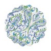 C&F Home Juliet Round Quilted Reversible Bright Paisley Placemats Set of 6, 17" - 3 of 4