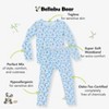 Bellabu Bear Kids Milk & Cookies Blue Bamboo Kids Pajamas - 4 of 4