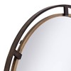 Uttermost Round Vanity Decorative Wall Mirror Rustic Distressed Bronze Antiqued Gold Frame 34" Wide Bathroom Bedroom Living Room - image 3 of 4