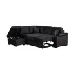87.4" L Shape Sectional Sleeper Sofa Bed, 2 in 1 Pull Out Sofa Couch with Storage Ottoman, Cup Holder and USB Port-ModernLuxe - 2 of 4