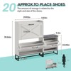 Entryway Shoe Storage Cabinet with Bench, Hidden Shoes Rack - 2 of 4