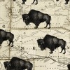 24" x 36" Where The Buffalo Roam by GI ArtLab Art on Canvas - Fine Art Canvas: Patriotic Bison, Unframed MDF - 3 of 4