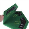 YONWAY 48" Folding Poker Table Top for 8-Player Texas Holdem Octagon Casino Game Portable Layout Mat Green for Adults and Children - 4 of 4