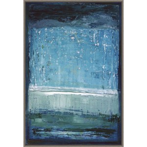 23" x 33" Elemental by Caroline Gold Framed Canvas Wall Art Print - Amanti Art: Modern Lithograph, Polystyrene Frame - 1 of 4
