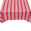 Carnation Home Fashions "Patriotic Stripe" Vinyl Flannel Backed Tablecloth - Red/White/Blue - 4 of 4