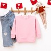 The Juniper Shop Embroidered Hand Drawn Heart Toddler Graphic Sweatshirt - 2 of 3