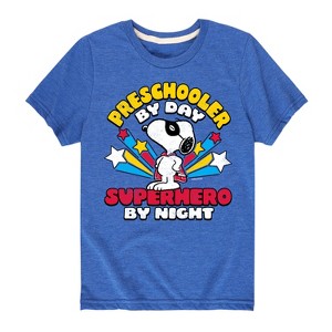 Boys' - Peanuts - Preschooler By Day Short Sleeve Graphic T-Shirt - 1 of 4