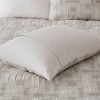 3Pcs Duvet Set Cotton Jacquard with Hypoallergenic Polyester Fill, Artisanal Geometric Design - 3 of 4