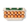 Organic Cage-Free Fresh Grade A Large Brown Eggs - 12ct - Good & Gather™ - image 2 of 4