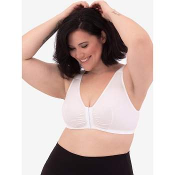 Leading Lady The Lillian - Back Smoothing Seamless Support Bra In White,  Size: 50a : Target