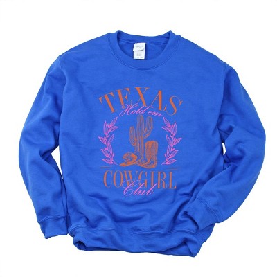 Simply Sage Market Women's Graphic Sweatshirt Texas Cowgirl Club