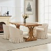 Upholstered Multi-Room Accent Chair - Modern Barrel Back Design with Hardwood Frame, Compact Armchair for Living Room/Bedroom/Office - 3 of 4