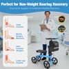 WHLICKS Premium Knee Scooter for Adults for Foot Surgery, Foldable & Steerable Knee Walker with Dual Brakes, Medical Knee Scooter for Broken Injured - 2 of 4