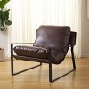 Popham Pillow Top Accent Chair - Dark Brown/Black - Safavieh - image 2 of 4