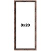PosterPalooza | 8x20 Bamboo Picture Frame, UV Acrylic, 4 Finishes - Brown, Black, Gold, and Natural - 2 of 4
