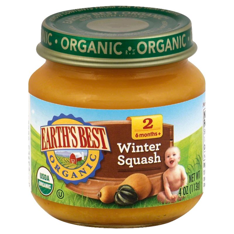 Earth's Best Organic Baby Food Winter Squash - 4oz, 1 of 5