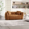 High-resilience foam core soft beanbag chair for two. Comfortable square recliner sofa, ideal for family and friends during games - 4 of 4
