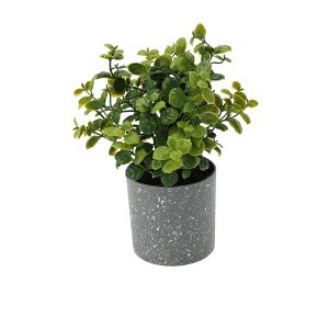 Unique Bargains Artificial Plants Plastic Flower Pot Plastic 3.15"x3.15"x7.87" 1 Pcs - 1 of 4