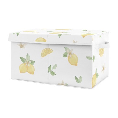 Lemon Fabric Storage Toy Bin - Sweet Jojo Designs