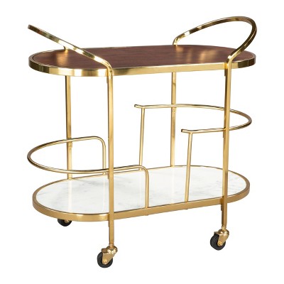 Zuo Antalya Bar Cart Multicolor