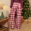 Women’s Cozy Festive Plaid Pajama Pants with Tree Pattern - Cupshe - 3 of 4