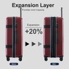 3 Pcs Expandable Luggage Sets,Pc+Abs Hardside Luggage Travel Sets With 360° Silent Spinner Wheels Tsa Lock Telescopic Handle ,20/24/28 Inch - 2 of 4