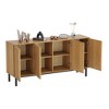 Sideboard Buffet Cabinet with Storage, Wooden Storage Cabinet with Doors Shelf, Freestanding Coffee Bar for Kitchen, Dining Room, Living Room - 2 of 4