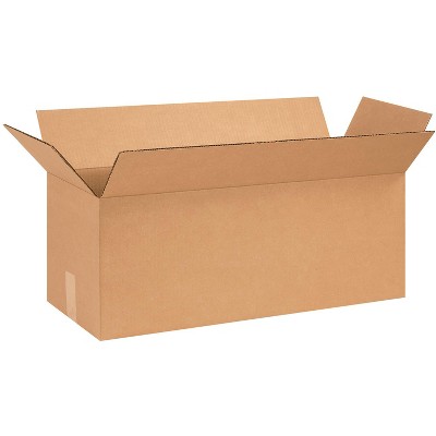 The Packaging Wholesalers Corrugated Boxes 26" x 10" x 10" Kraft 25/Bundle BS261010