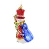 Huras 6.5 Inch Dapper Snow Gent Ornament Snowman Cardinal Tree Ornaments - 3 of 3