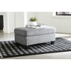 Signature Deisgn by Ashley Contemporary Mathonia Ottoman, Smoke - 2 of 4