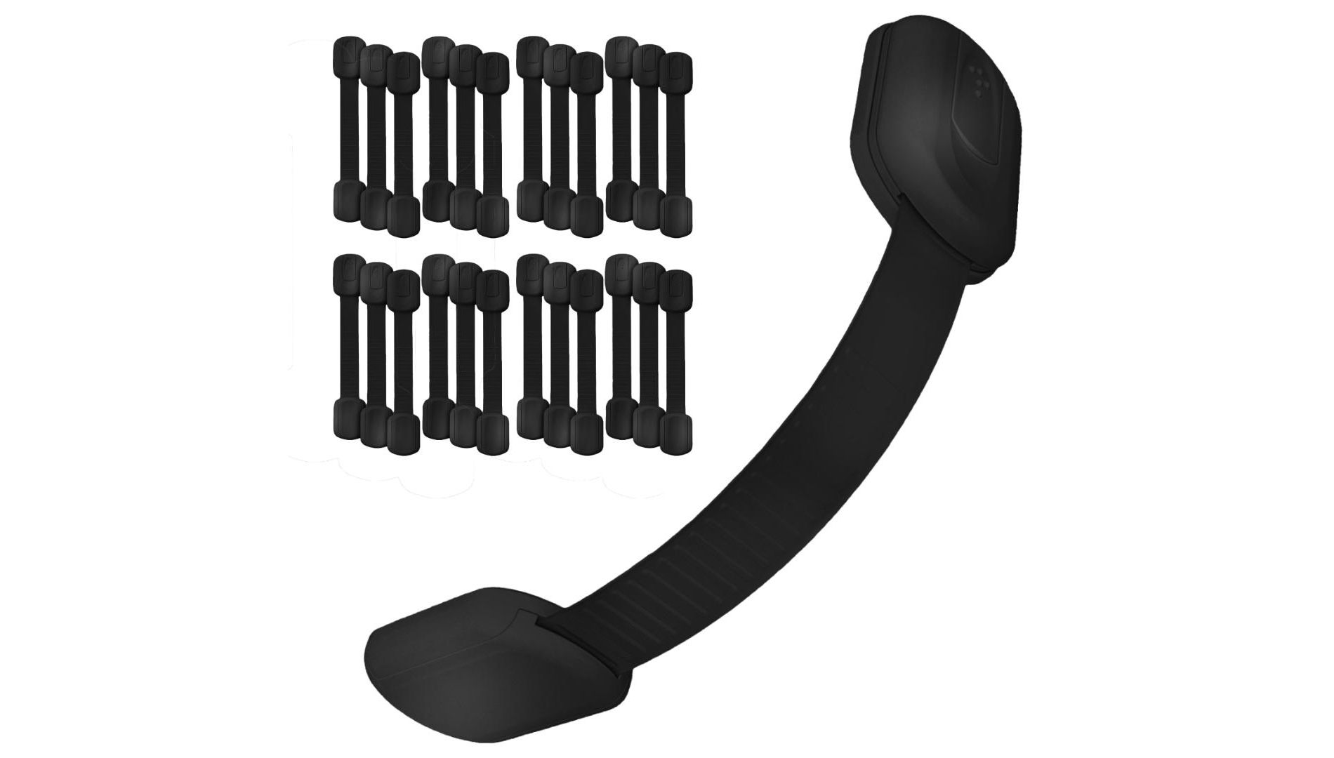 Baby Proof Me | Adjustable Safety Strap - Black - 24 Pack