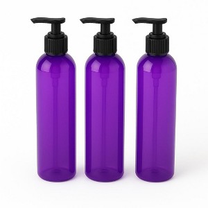 Royal Massage 8oz Bullet Round Massage Oil/Lotion/Liquid Bottle with Saddle Pump - 1 of 4