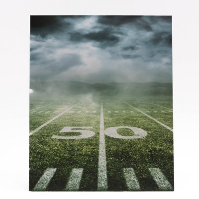 Continental Accessory 50 Yard Line Football Field 2 Pocket Paper Folder