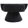 Okak Modern Accent Chair Swivel Chair with 360 Degrees Barrel Chair Cozy Soft Armchair Living Room Chair for Reading Room Bedroom - 4 of 4