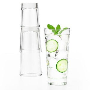 Libbey Endeavor Stacking DuraTuff Cooler Glasses, 16 ounce, Set of 12 - 1 of 4