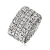 Ross-Simons 0.60 ct. t.w. CZ Byzantine Ring in Sterling Silver - 3 of 4