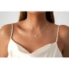 14K Gold Filled Heart Choker, Dainty Solitaire CZ Pendant Necklace, Adjustable Minimalist Jewelry for Her - 2 of 4