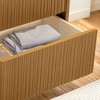 Tremolo  Modern Boho 2-Drawer Nightstand with Solid Wood & Contemporary Fluted Fronts - Teamson Home - 4 of 4