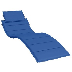 vidaXL Sun Lounger Cushion Royal Blue Oxford fabric 73.2 x 22.8 x 1.6 in - 1 of 4