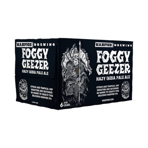 Warpigs Foggy Geezer IPA - 6pk / 12 fl oz Cans - 1 of 4